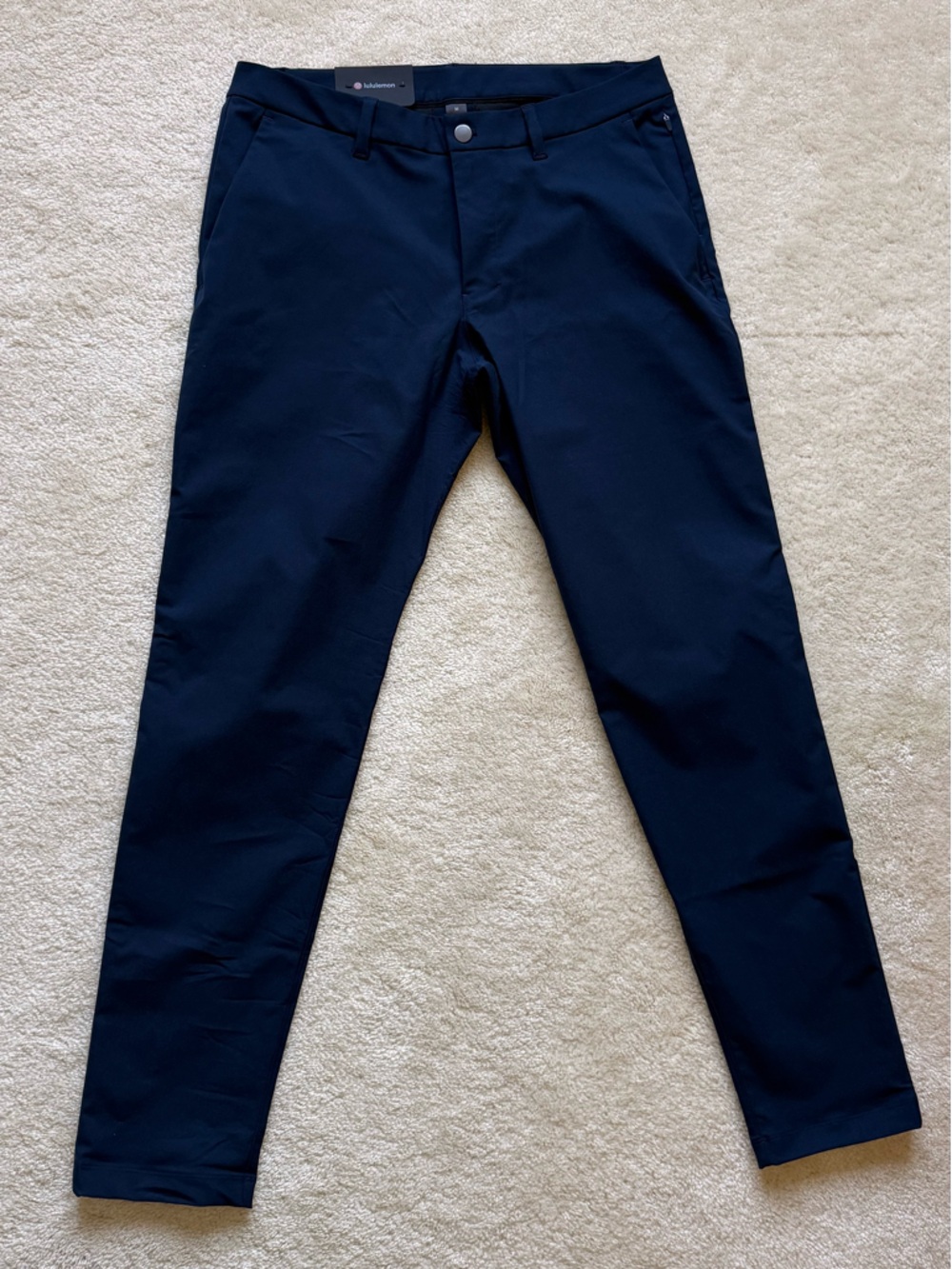 Lululemon ABC Slim Fit Trousers Navy Blue 32L (Men’s) New